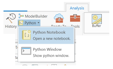 Python's Notebook in ArcGIS Pro